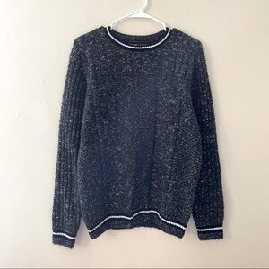 Red Jack AZRM gray ribbed knit sweater men’s large comfortable thick casual wool